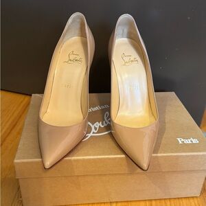 Christian Louboutin Beige Patent Heels